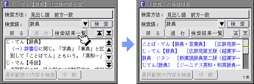 [検索結果一覧]からたどる例