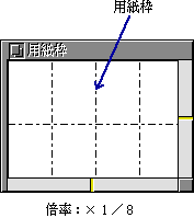 用紙枠の表示