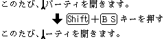 カーソルの後ろの1文字を削除