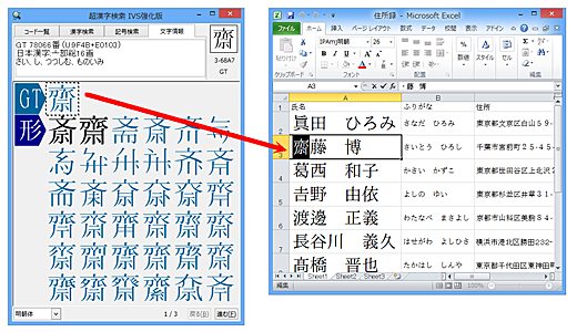 A Variant Character is Pasted to a Excel sheet.